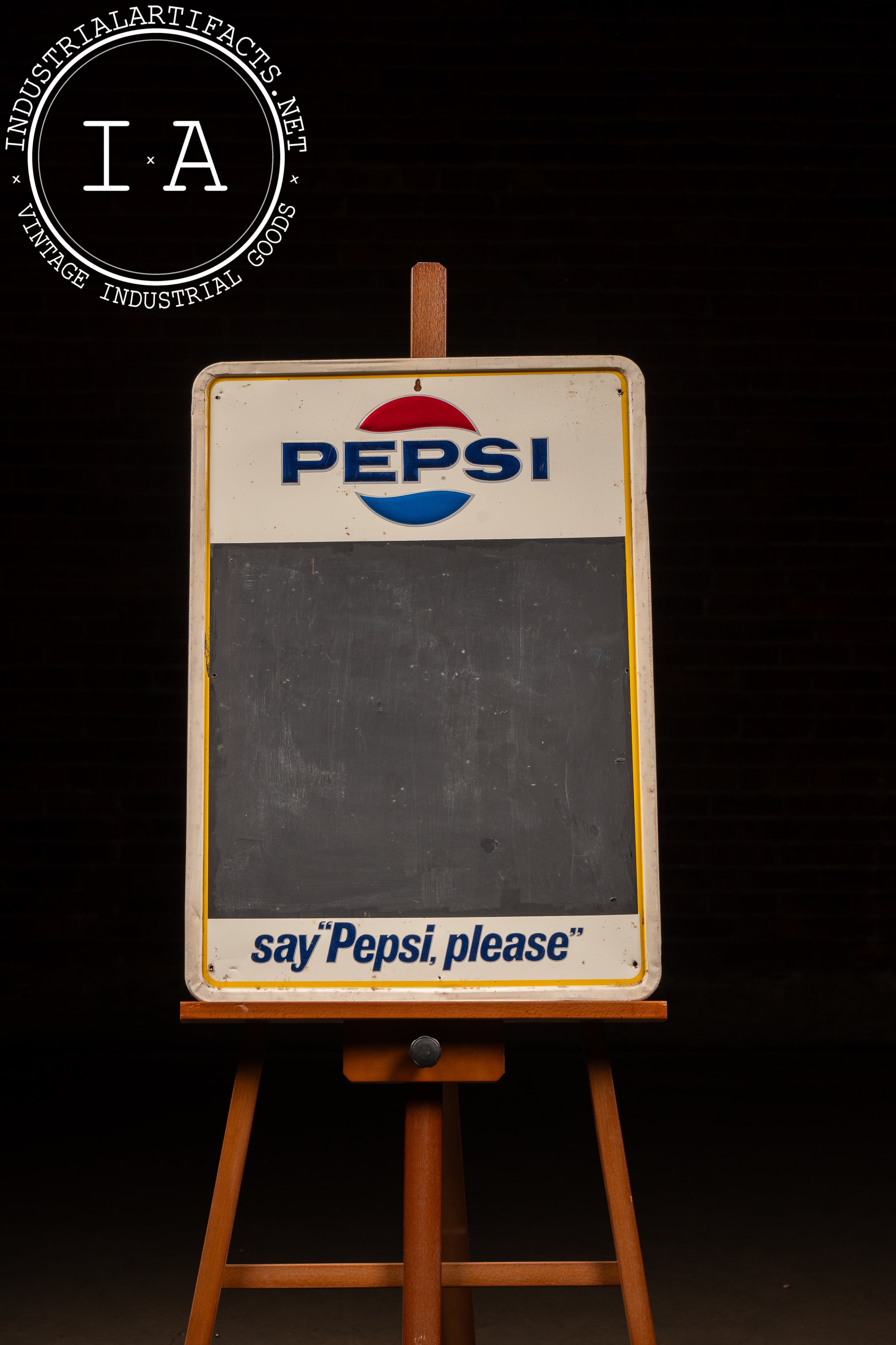 Vintage Pepsi Chalkboard Menu Sign – Industrial Artifacts