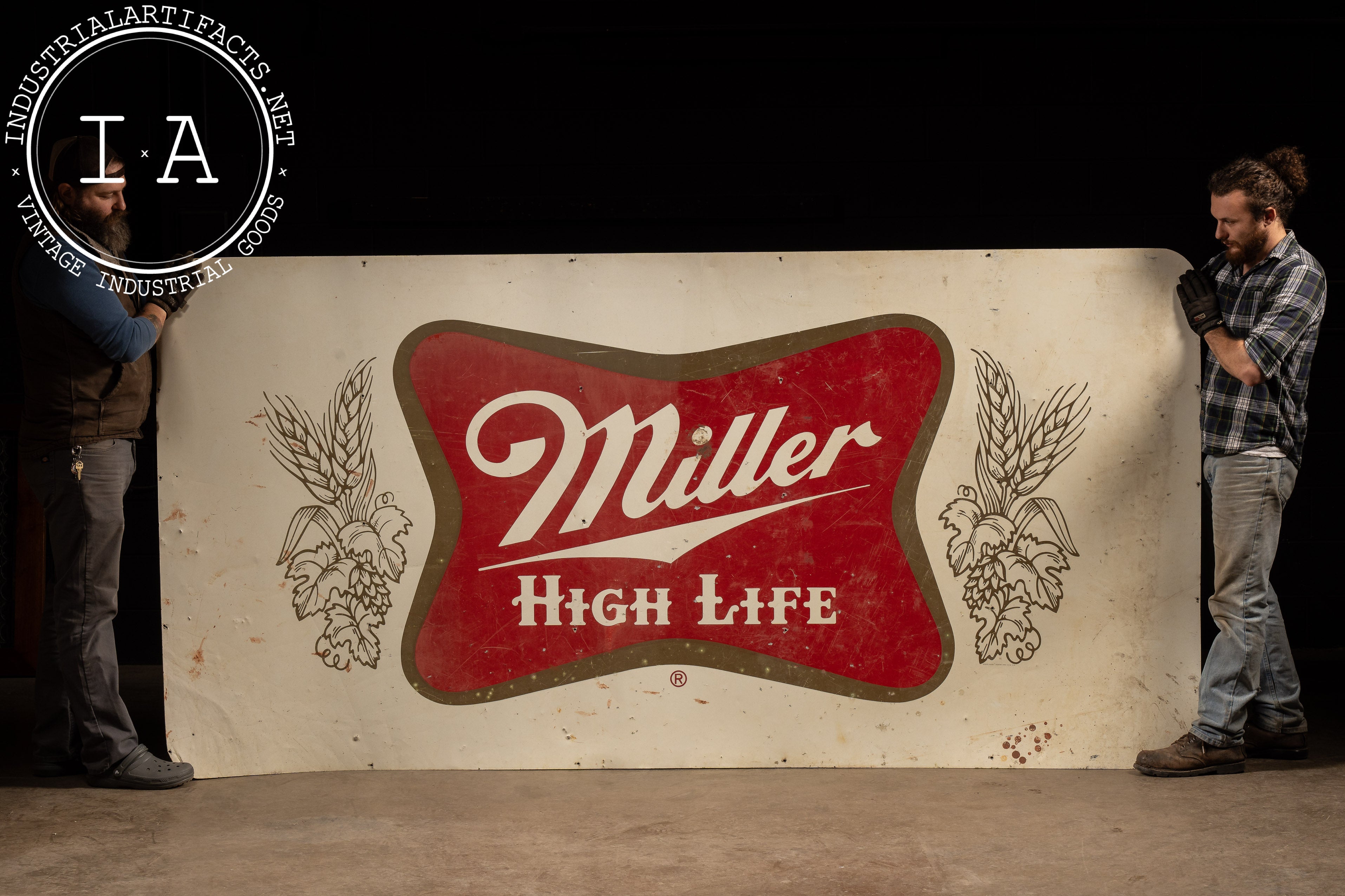 Vintage Miller High Life レトロ広告看板 Vintage Miller High Life