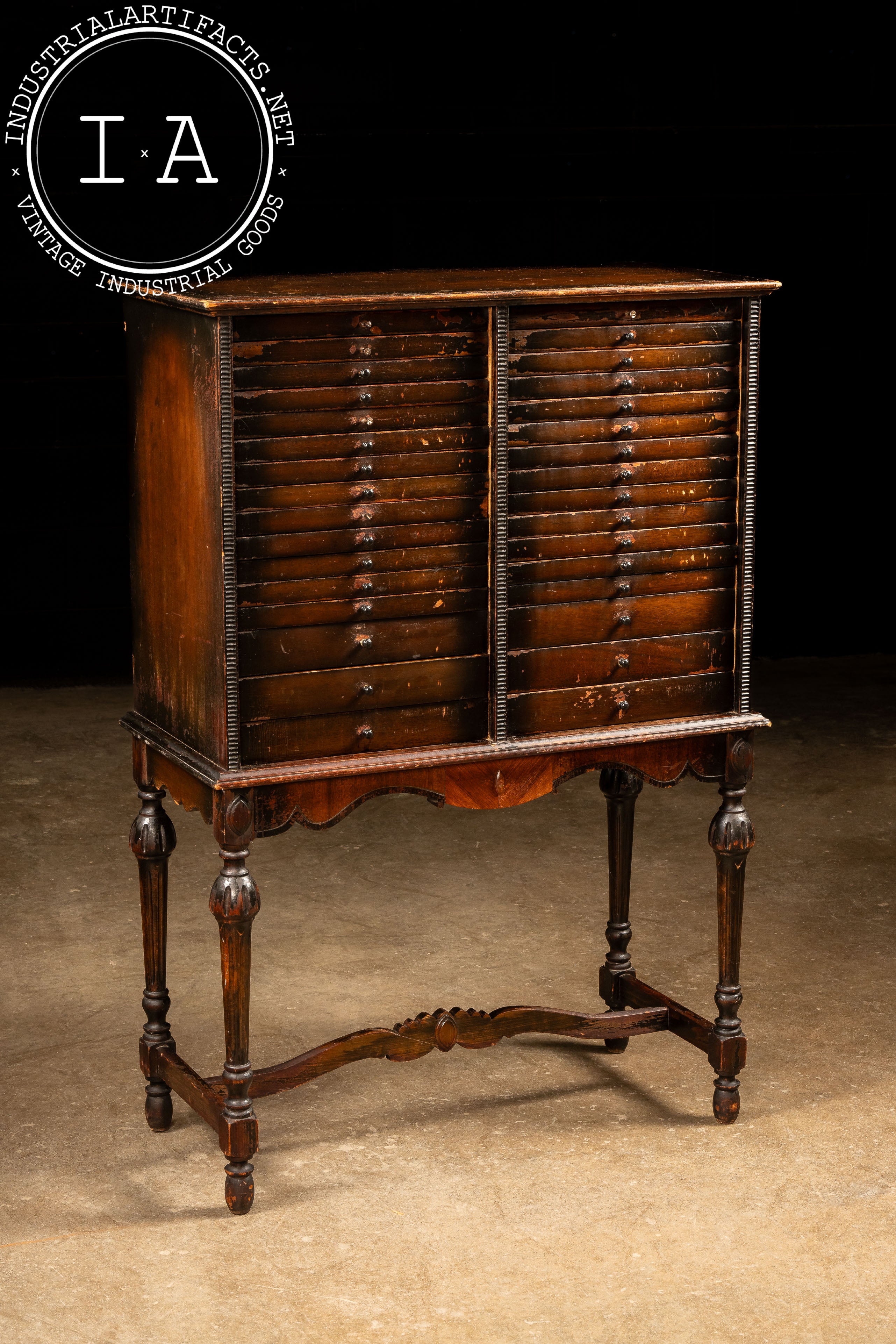 Early 20th Century Mahogany Sheet Music Cabinet – Industrial Artifacts