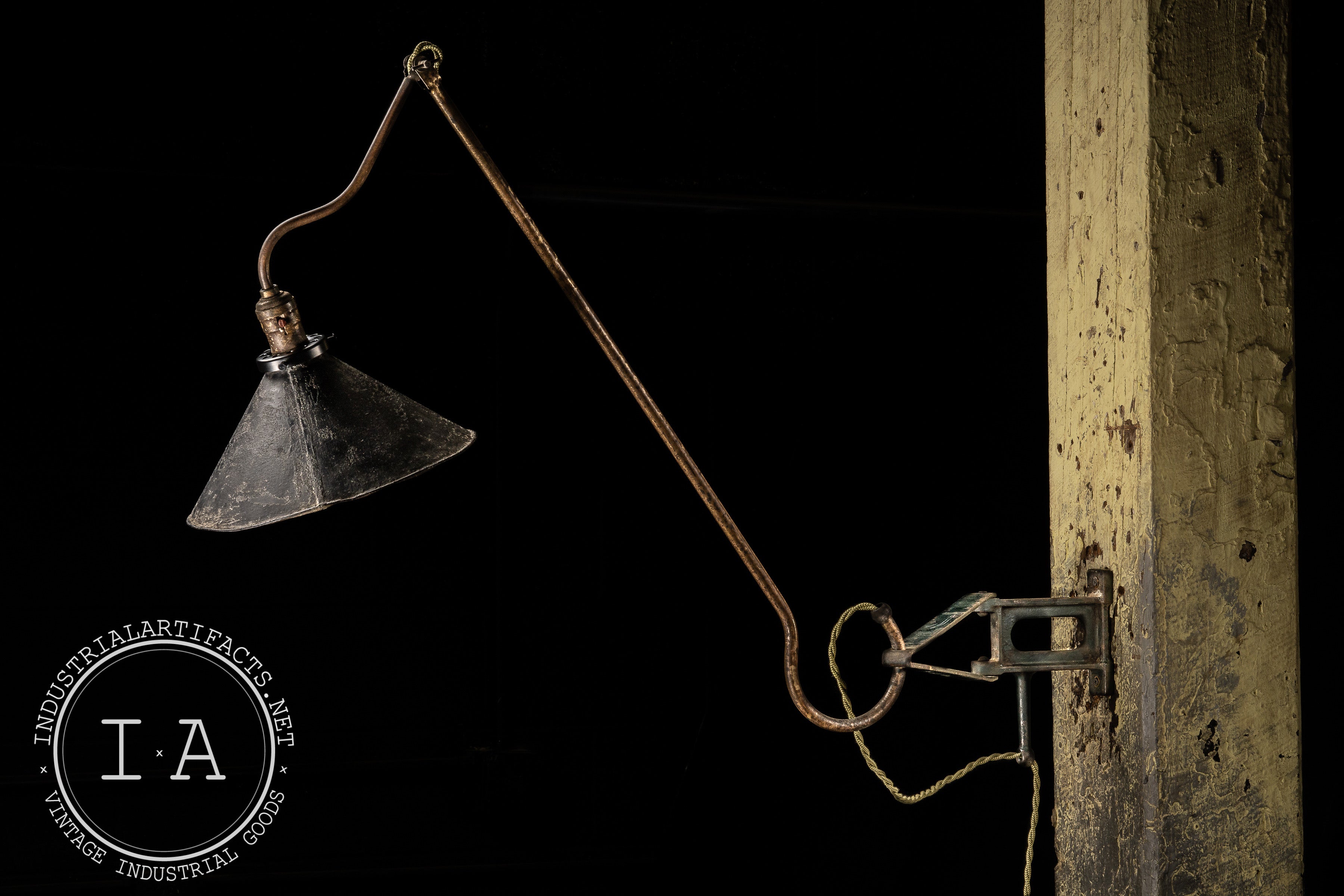 Antique Faries Model 5 Industrial Lamp Industrial Artifacts