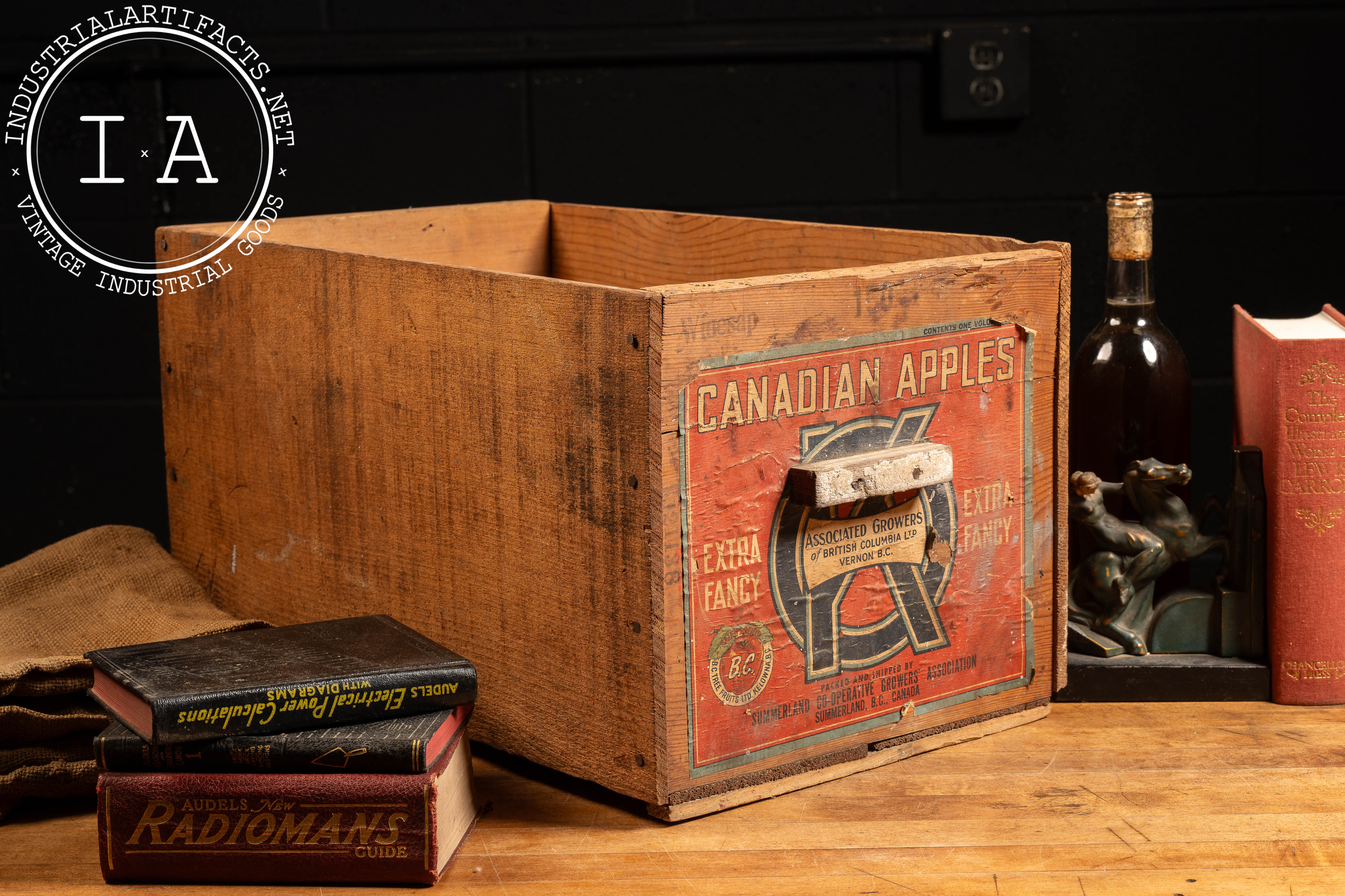 Vintage Canadian Apples Shipping Crate – Industrial Artifacts