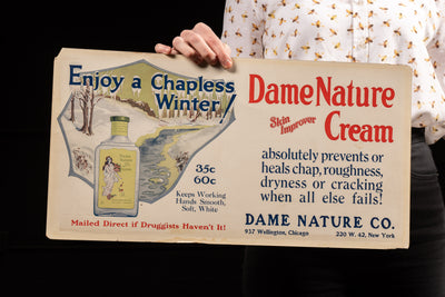 Antique Dame Nature Cardstock Sign Pair