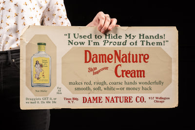 Antique Dame Nature Cardstock Sign Pair