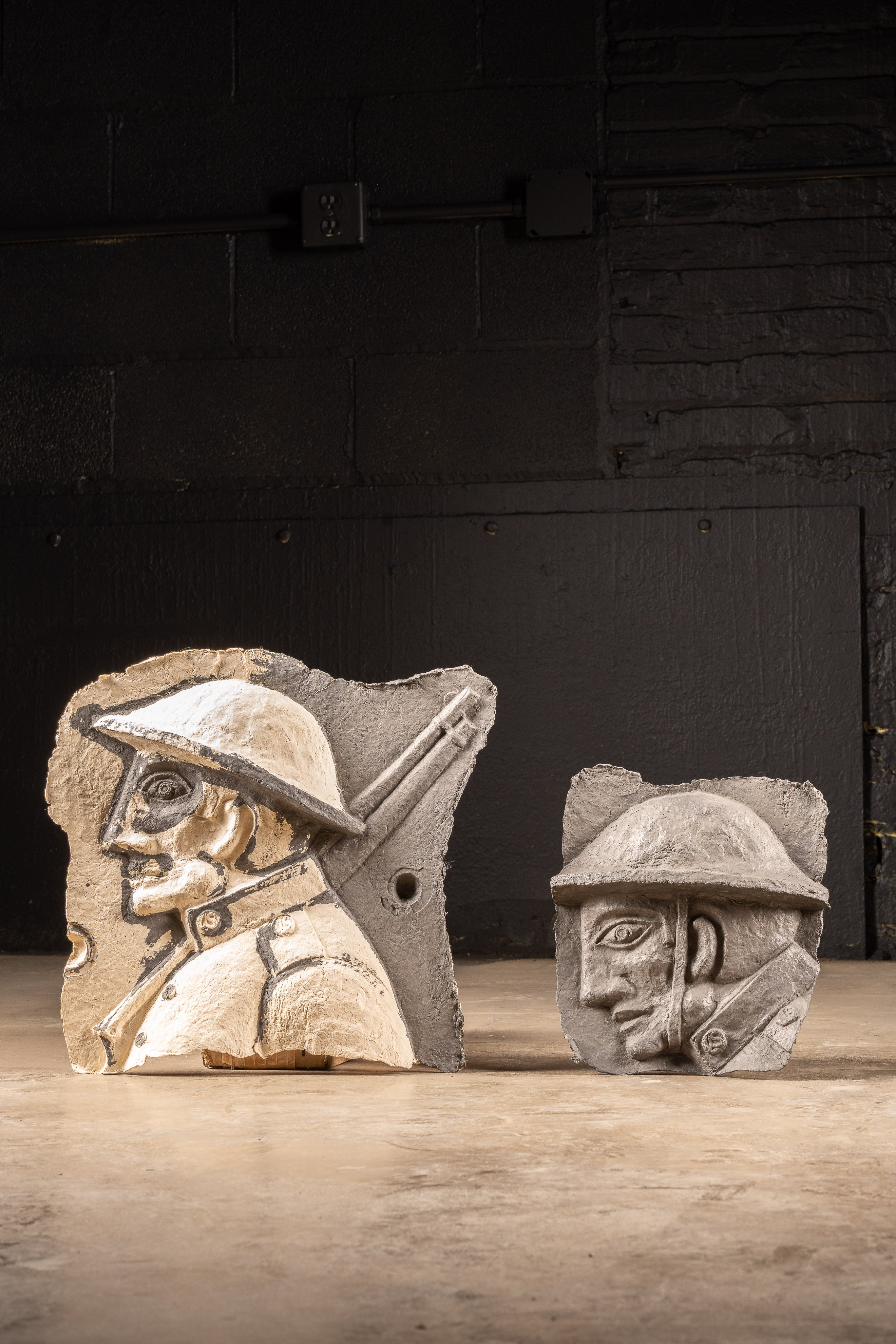 Set of WWI French Military Papier Mâché Molds Industrial Artifacts