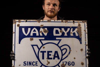 Vintage SSP Van Dyk Tea Sign