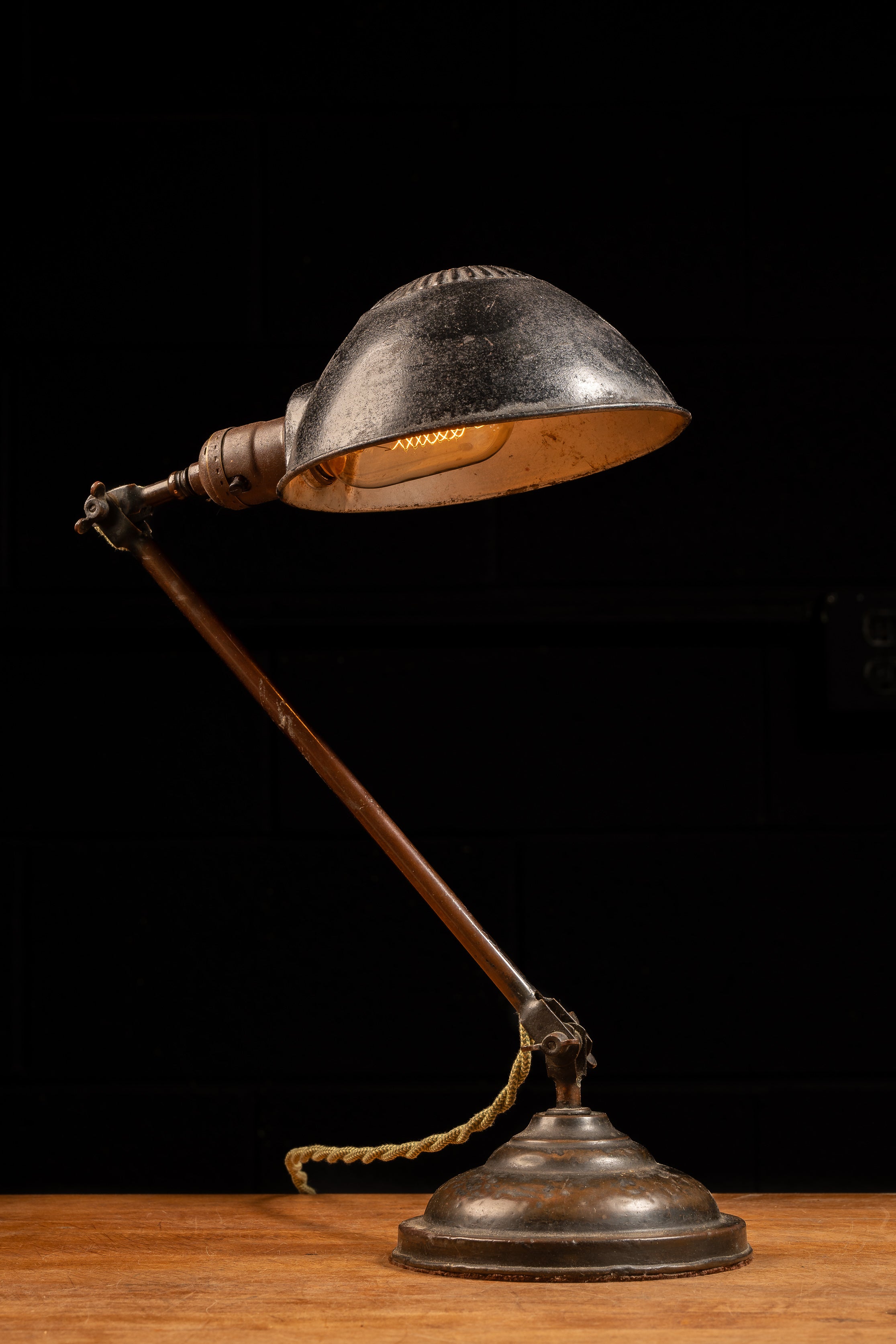 Vintage Adjustable Faries Desk Lamp Industrial Artifacts