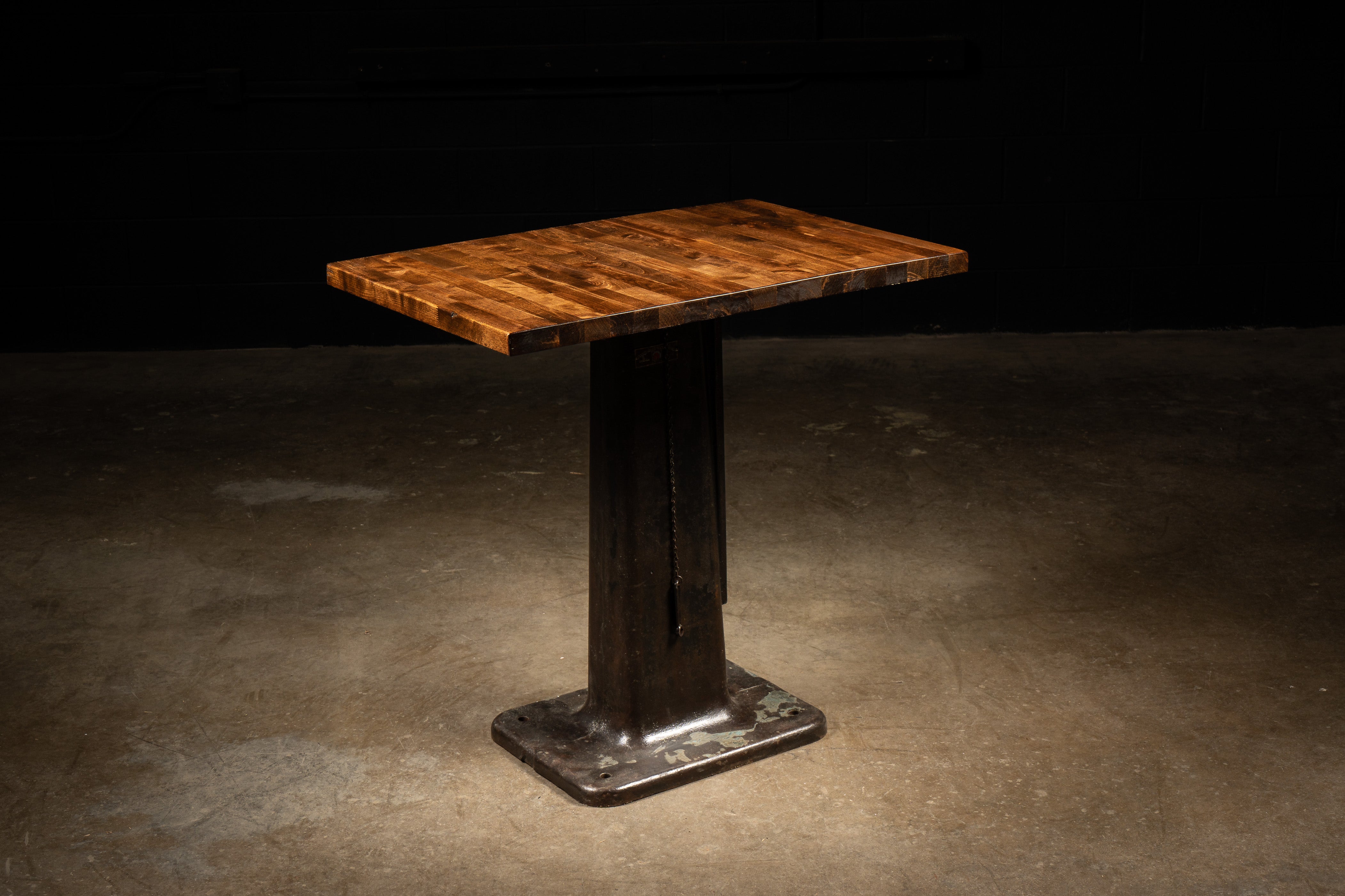 Vintage Pub Table Industrial Artifacts