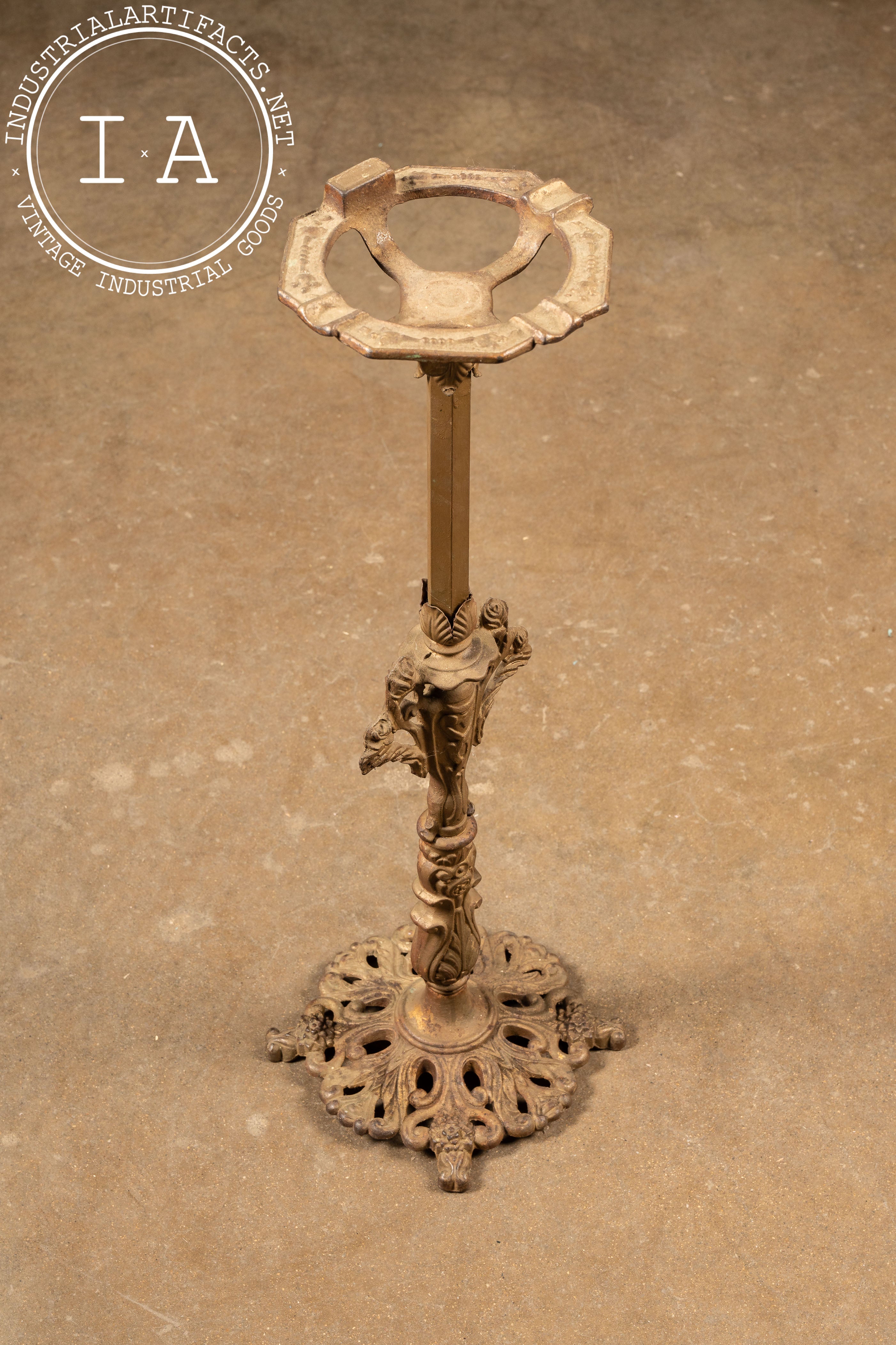 Early 20th Century Cast Brass Ashtray Stand – Industrial Artifacts