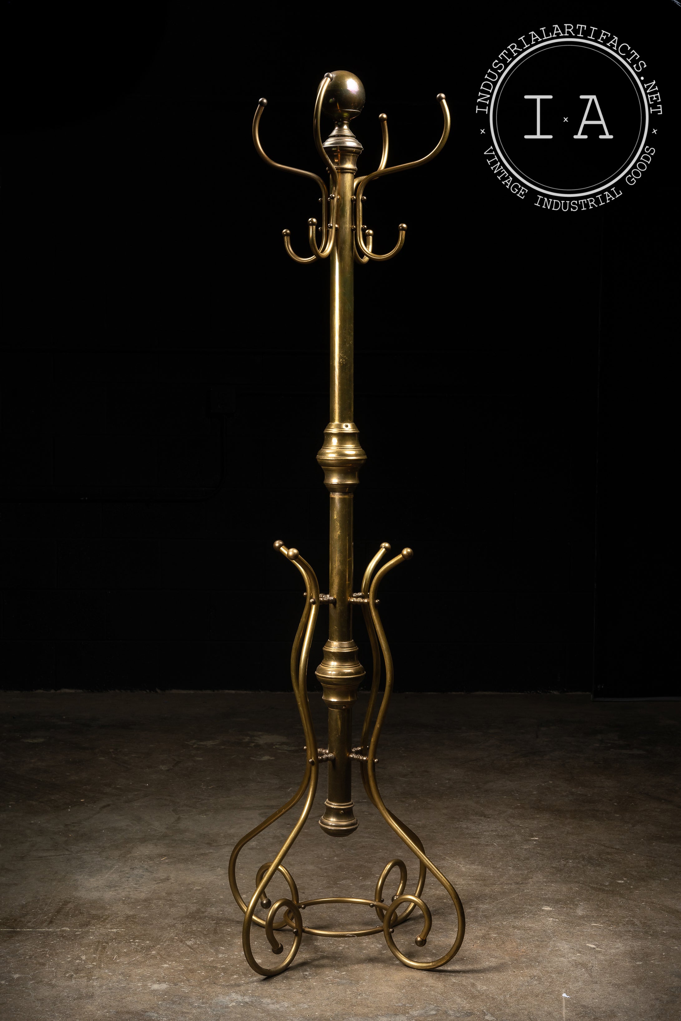 Antique Brass Coat Rack