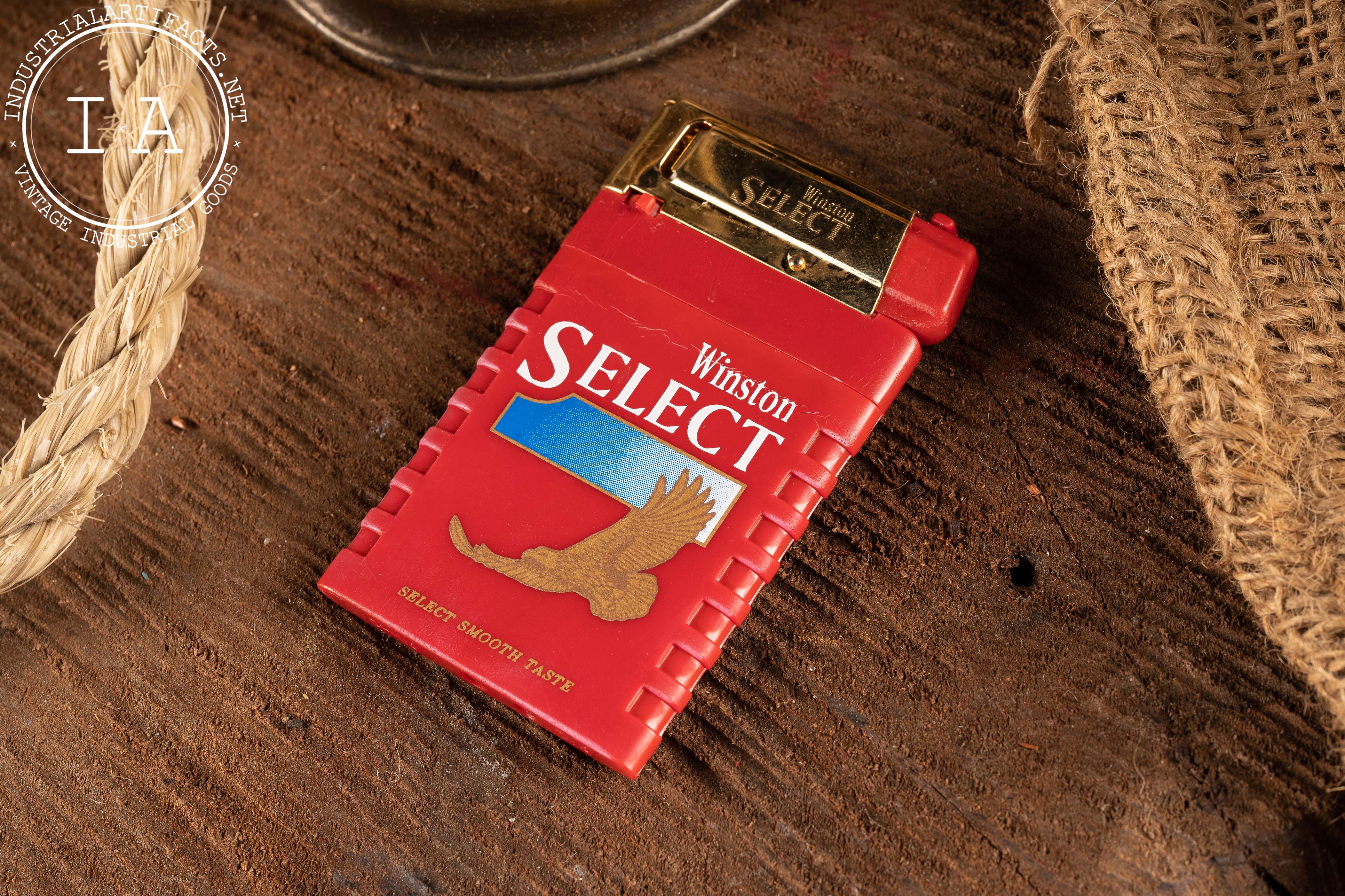 winston select cigarettes 2024 Vintage Winston Select Red Eagle Lighter – Industrial Artifacts