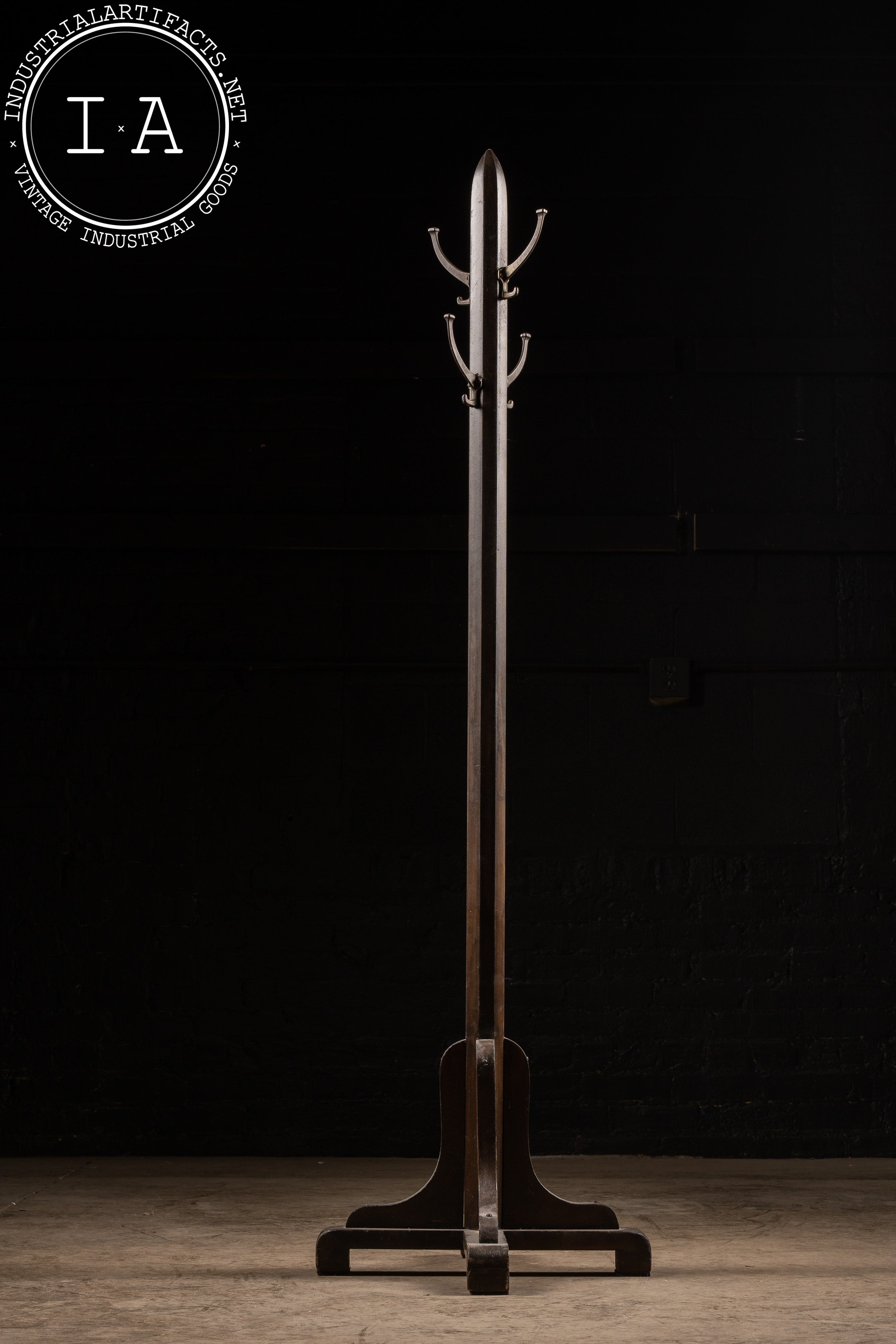 Vintage Mission Style Coat Tree Industrial Artifacts