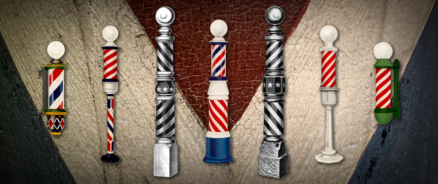 Antique Barber Shop Poles Header