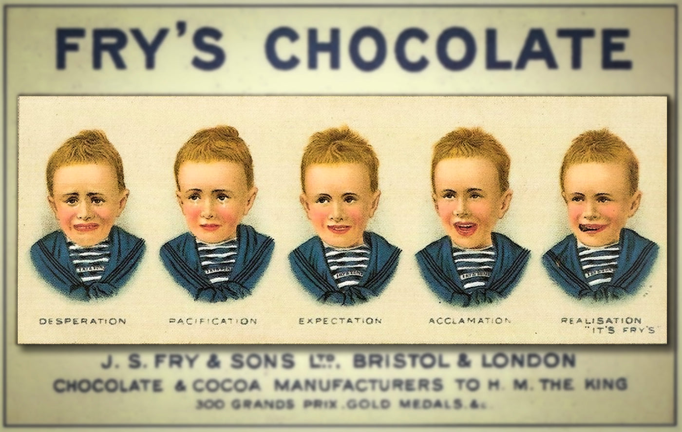 Frys Chocolate advertising by J.S. & Sons of Bristol, England