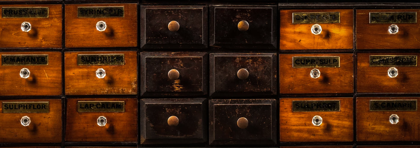 Antique Apothecary Cabinets at Industrial Artifacts