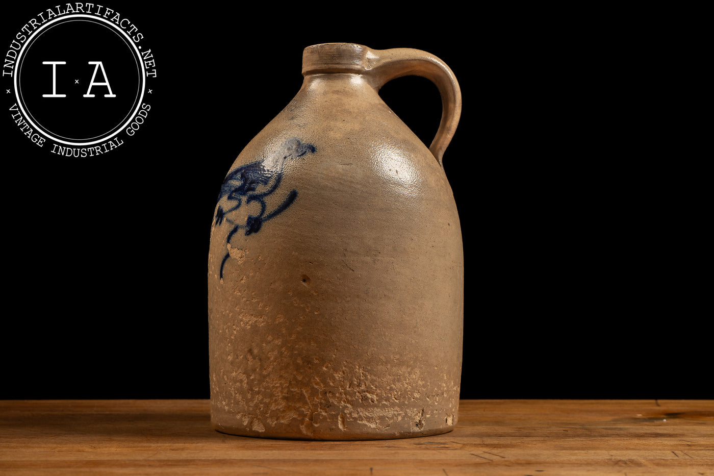 19th Century Norton Stoneware Songbird Jug