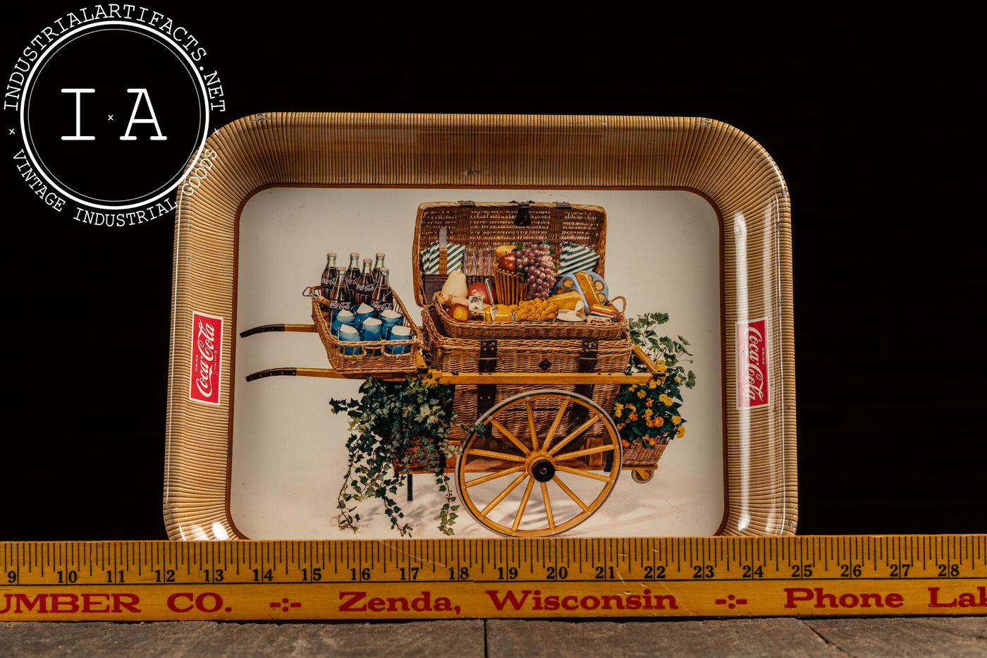 Vintage Coca-Cola Tin Litho Picnic Tray