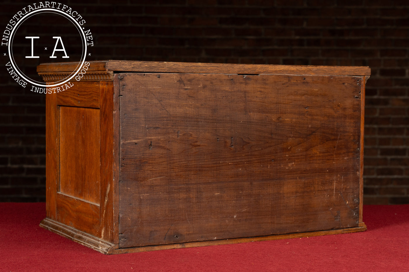 Late 19th Century Mercantile Countertop Wooden Spool Cabinet