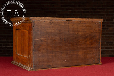 Late 19th Century Mercantile Countertop Wooden Spool Cabinet