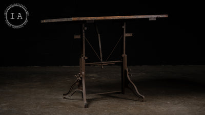 Industrial Antique Drafting Table
