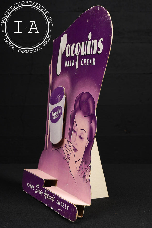 Pacquins Hand Cream Die-Cut Advertising Display
