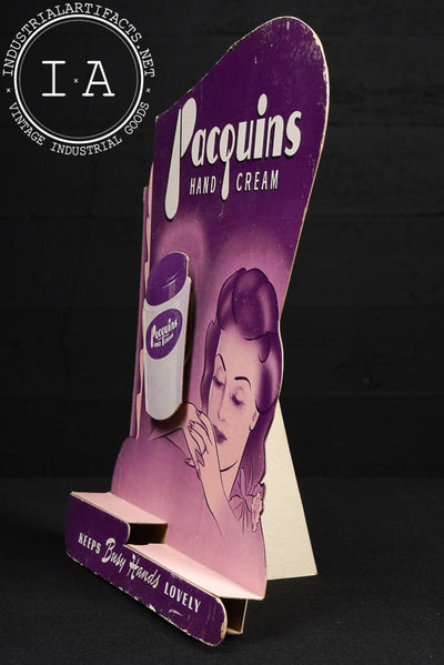 Pacquins Hand Cream Die-Cut Advertising Display