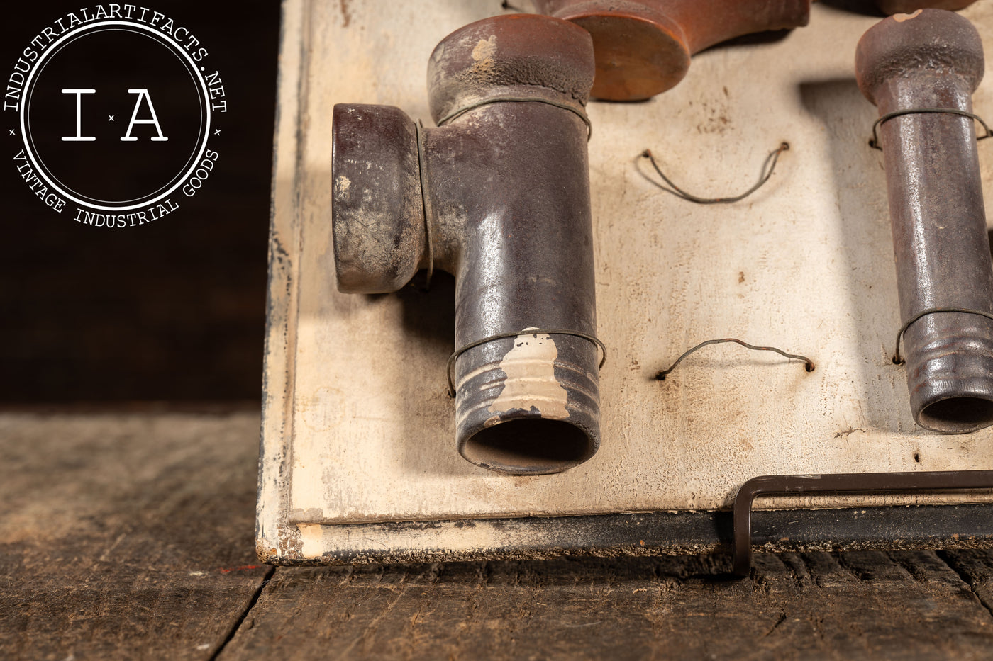 19th Century English Antique Ceramic Pipe Fitting Salesman Sample Display