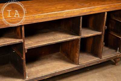 Early Oak General Store Counter