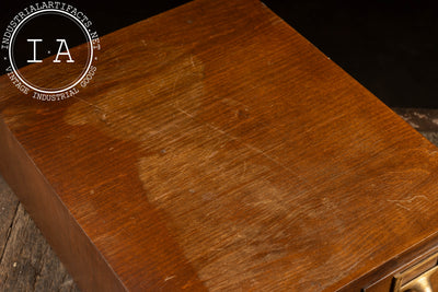 Small Wooden Desktop Card Catalog by Gaylord
