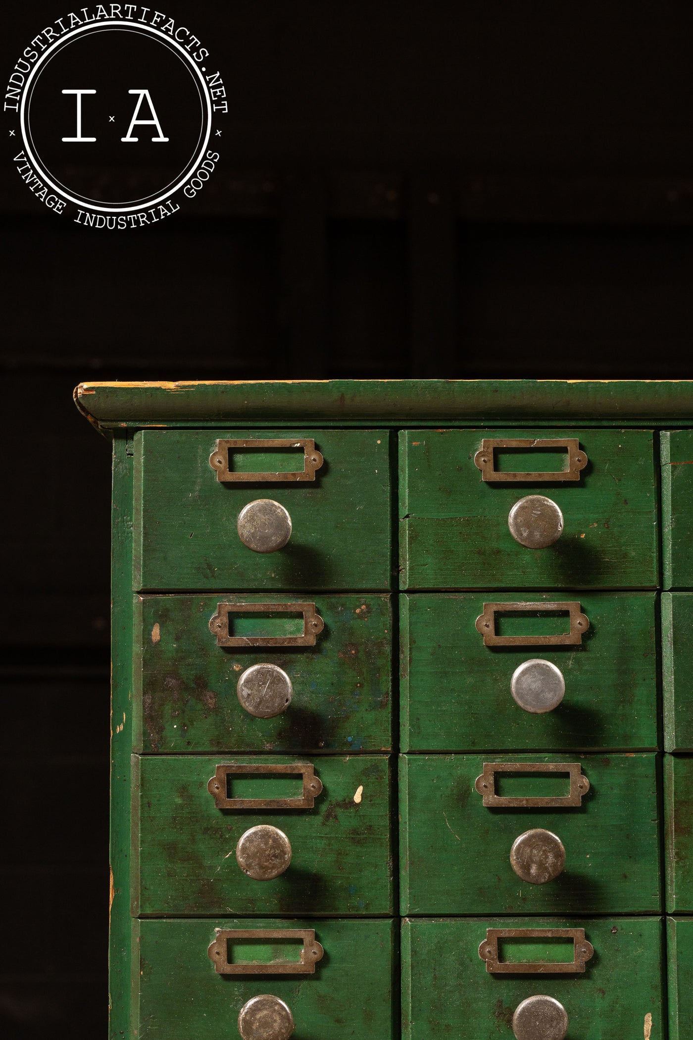 Antique Industrial 48-Drawer Apothecary Cabinet