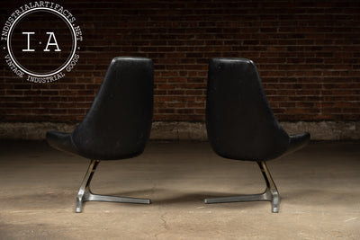 Pair of MCM Sculpta "Star Trek" Chairs by Vladmir Kagan for Chromcraft