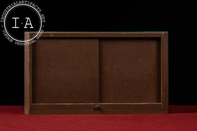 Mid-Century Curved Glass Countertop Display Case