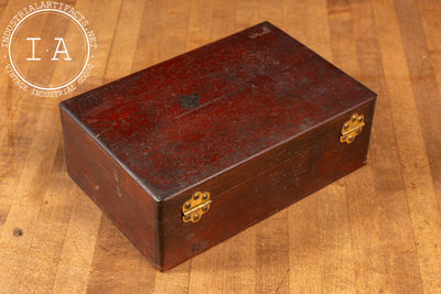 c. 1900 Mahogany National Cash Register Supplies Box