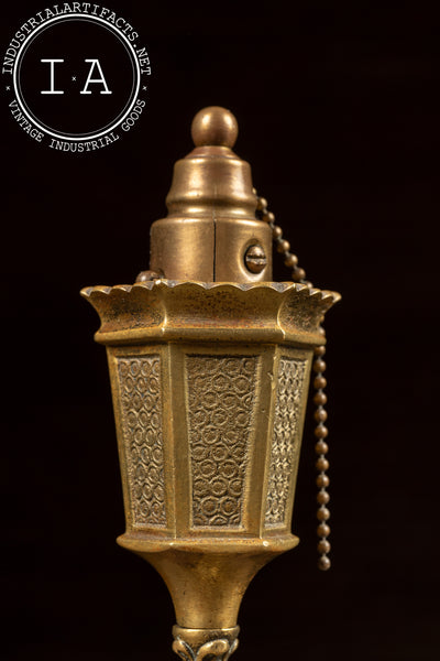 Antique Brass Street Lamp Table Lighter