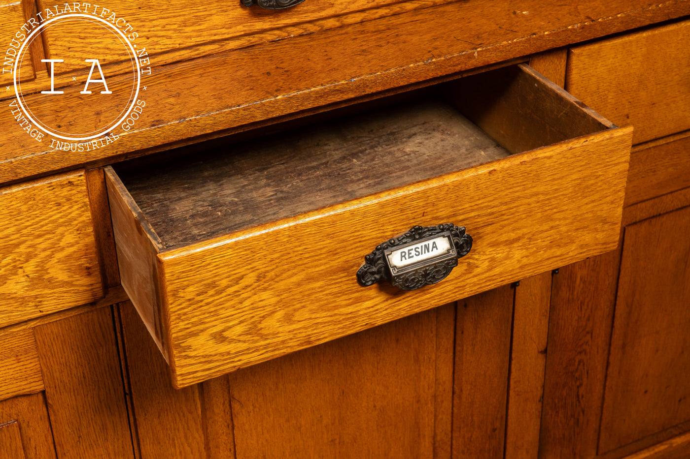 Massive Early 20th Century Apothecary Display Cabinet