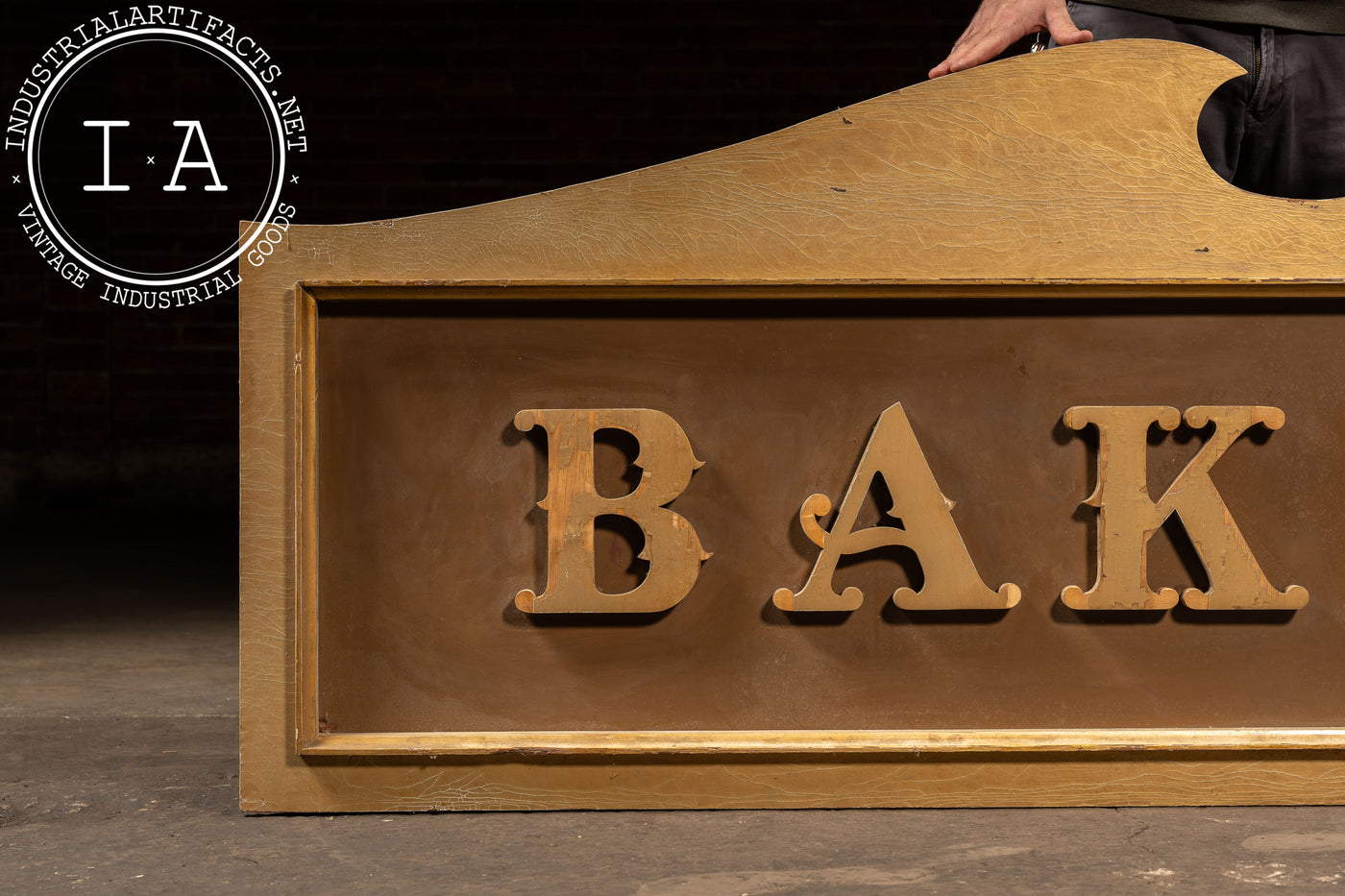 Vintage Large Wooden “Bakery” Trade Sign