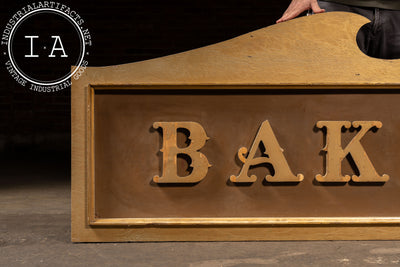 Vintage Large Wooden “Bakery” Trade Sign