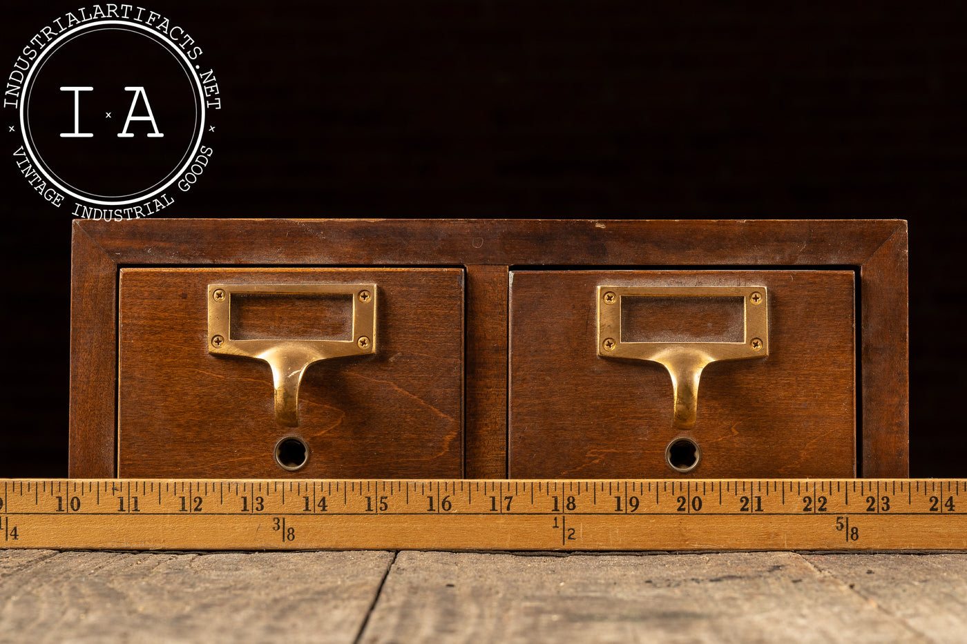 Small Wooden Desktop Card Catalog by Gaylord
