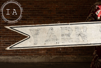 Antique J. & M. Mauzer Painted Wooden Directional Arrow Trade Sign