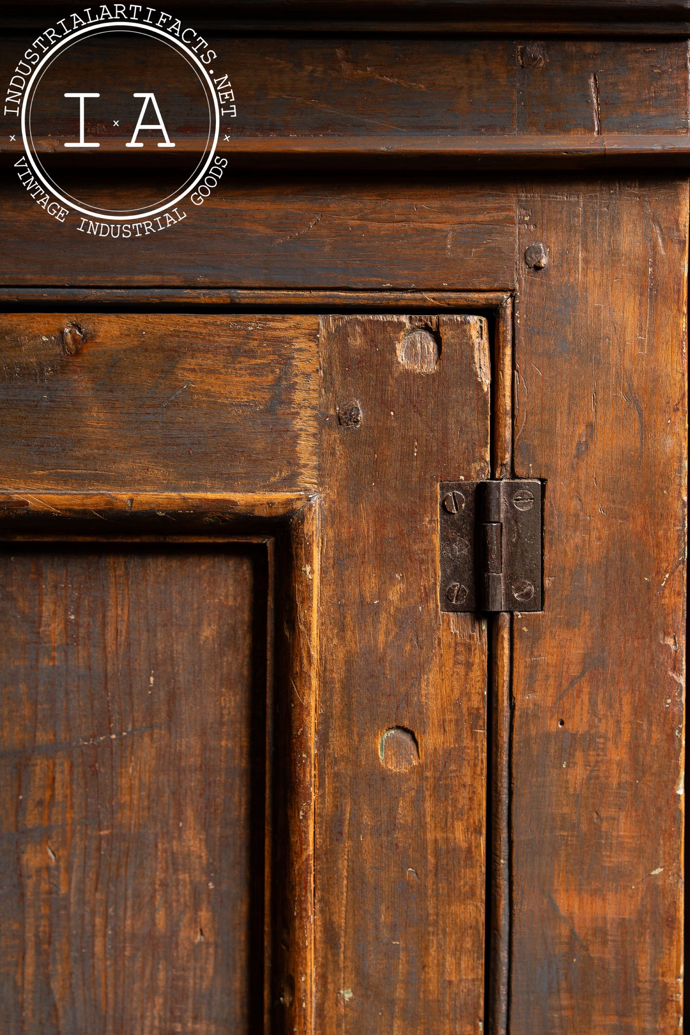 Mid-19th Century Painted Pine Cupboard