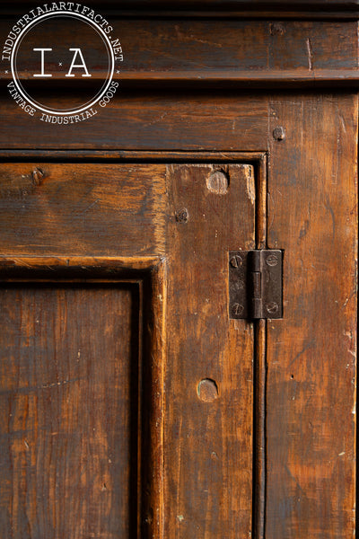 Mid-19th Century Painted Pine Cupboard