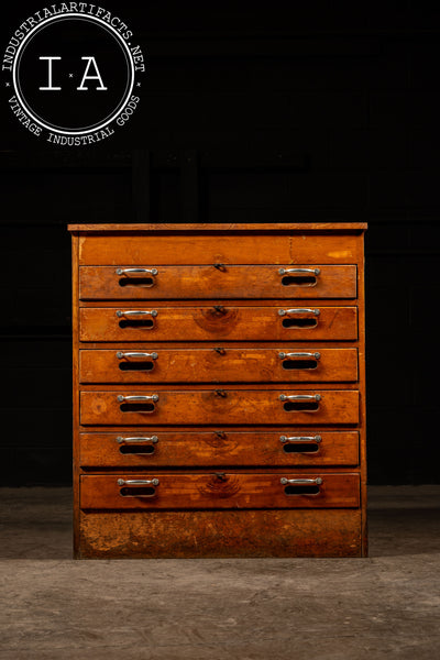 Vintage Wooden Lab Cabinet