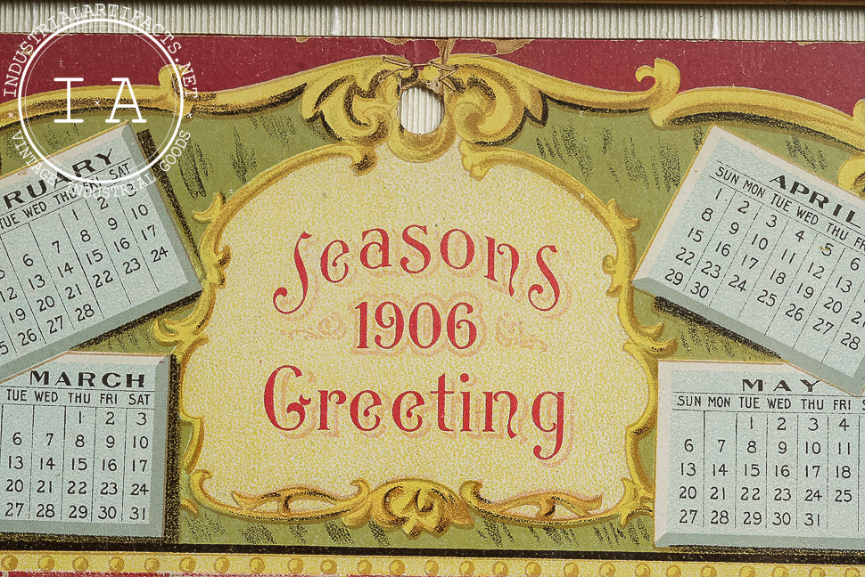 Framed 1906 Advertising Calendar – Heydt Bakery Company, St. Louis