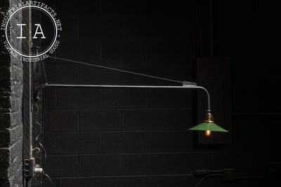 Antique Industrial Swing Arm Lamp