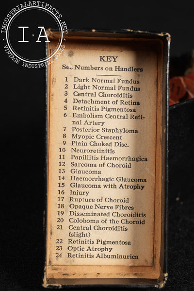 Early Fischer Schematic Eye Apparatus in Box by Riggs Optical