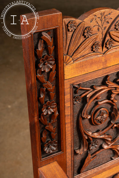 19th Century Carved Oak Fauteuil Wainscot Chair