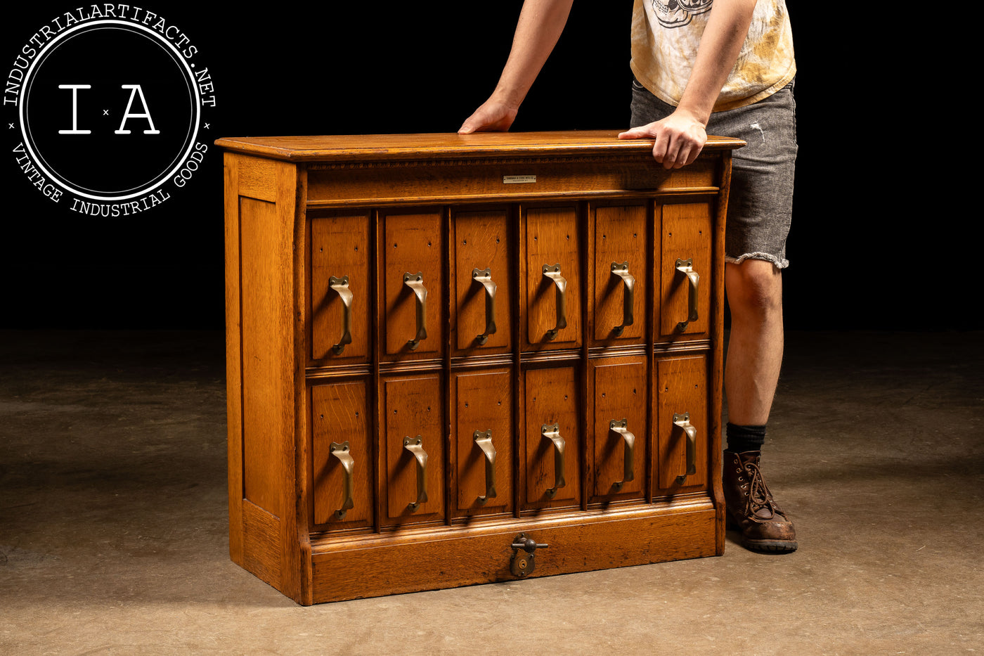 Early 20th Century Y & E Oak Document Filing Cabinet