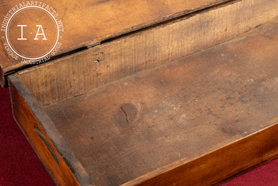 Antique Wooden Box-Joint Storage Case