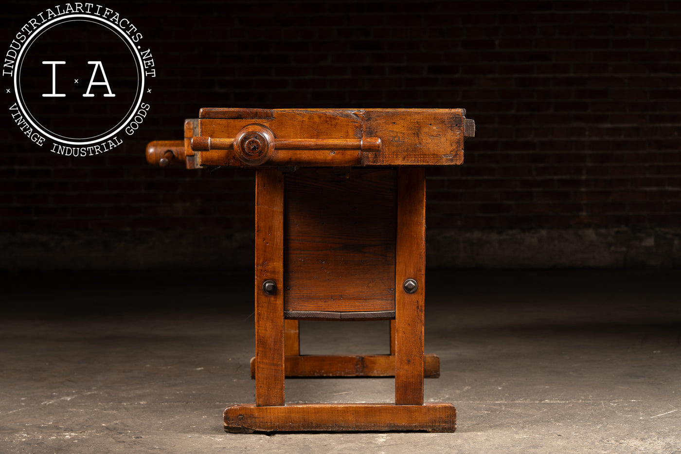 Antique French Carpenter's Workbench