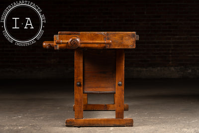 Antique French Carpenter's Workbench