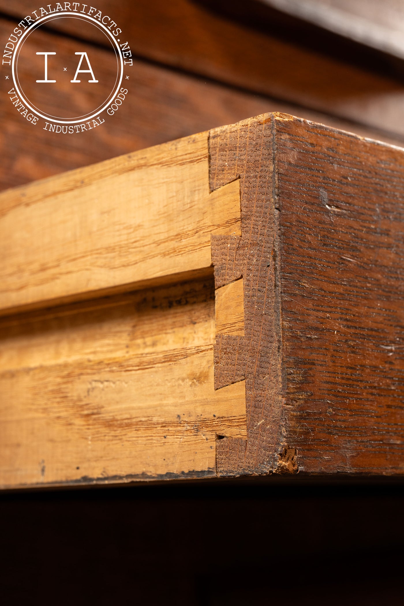 Large Antique Tiger Oak Flat File